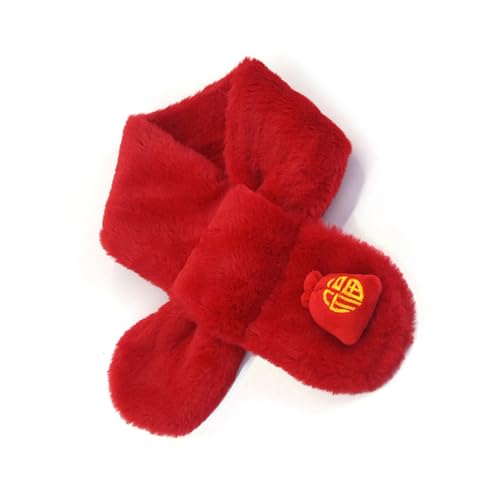 BaoFufc Hunde-Schal, Plüsch, einfarbig, Haustier-Halstuch, Katzenschal, Hunde-Schal, Weihnachtsbedarf, Hundezubehör, Haustier-Halstuch, Neujahr, Haustier-Halstuch, Valentinstag, Haustier-Halstuch von BaoFufc