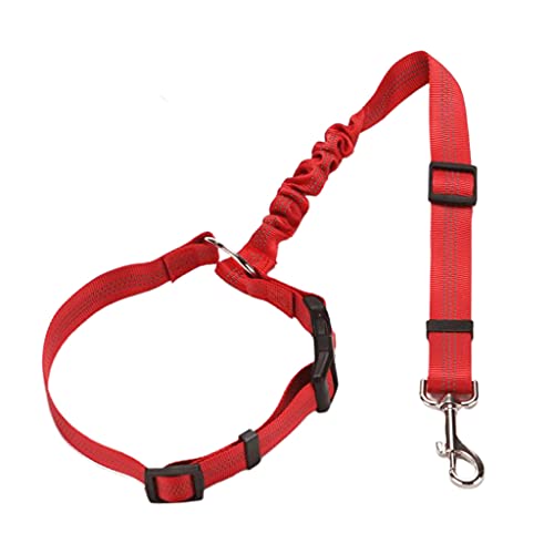 BaoFufc Hundehalsband, Auto für Sicherheitsgurt, verstellbar, Sicherheit, einziehbar, atmungsaktiv, feine Verarbeitung, Geschenk für Haustiere, Outdoo Haustier-Leine, doppelt, Rot BaoFufc Hundehalsband, Auto für Sicherheitsgurt, verstellbar, Sicherheit, einziehbar, atmungsaktiv, feine Verarbeitung, Geschenk für Haustiere, Outdoo Haustier-Leine, doppelt, Rot von BaoFufc