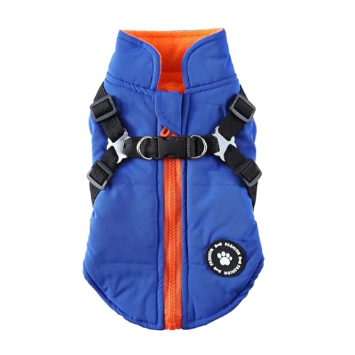 BaoFufc Hundemantel mit D-Hundeweste für Spaziergänge, Winter, Haustier-Hundekleidung, Haustier-Hundemantel, Hundekleidung, Winter, warmer Hundemantel von BaoFufc