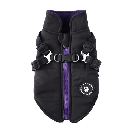 BaoFufc Hundemantel mit D-Hundeweste für Spaziergänge, Winter, Haustier-Hundekleidung, Haustier-Hundemantel, Hundekleidung, Winter, warmer Hundemantel von BaoFufc