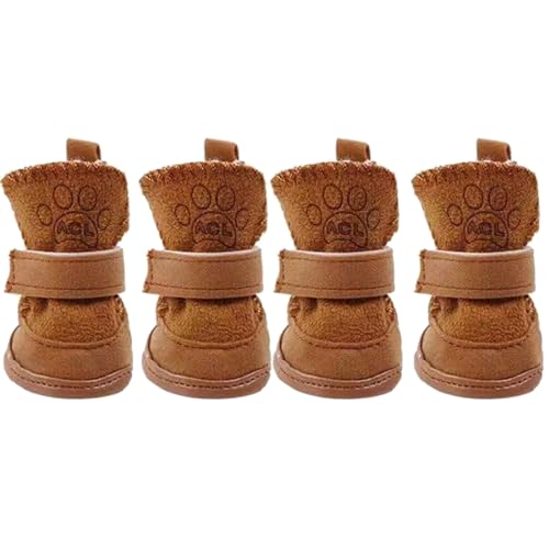 BaoFufc Hundestiefel für Schnee und Eis Hund Schneestiefel Haustier Winterschuhe Haustier Schneestiefel Kleine Hunde Rutschfester Hundeschuh Haustier Outdoor Schuhe Hundeschuhe für Schnee, von BaoFufc