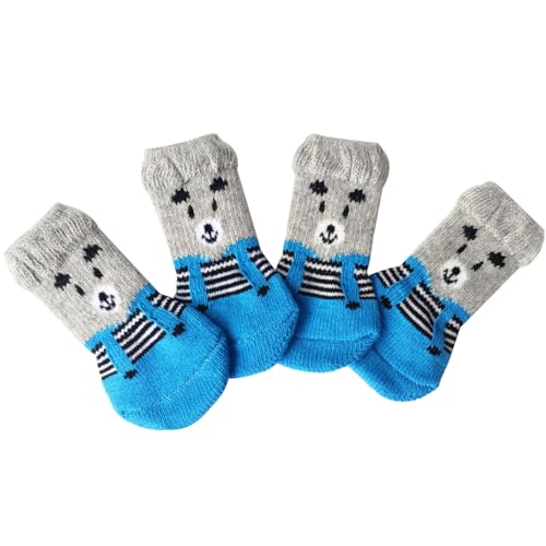 BaoFufc Katzensocken für Hunde, rutschfest, Hundesocken, Haustier-Socken, Haustierschuhe, Outdoorschuhe, schmutzabweisende Haustierschuhe, Hundesocken von BaoFufc