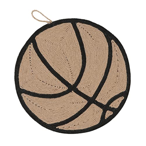 BaoFufc Katzenspielzeug Kratzbrett Schutz Möbel Boden Teppich Couch Sisalseil Sisalgewebe für Katzen Kratzmatte Ball Katzenkratzbrett für Couch, Basketball von BaoFufc