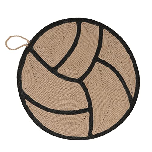 BaoFufc Katzenspielzeug Kratzbrett Schutz Möbel Boden Teppich Couch Sisalseil Sisalgewebe für Katzen Kratzmatte Ball Katzenkratzbrett für Couch, Volleyball von BaoFufc