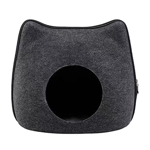BaoFufc Katzenzelt für kleine bis große Katzen, maschinenwaschbar, abnehmbares Reißverschluss-Design mit Kissen, Anti-Kratz, für Hauskatzen, groß, waschbar, Dunkelgrau BaoFufc Katzenzelt für kleine bis große Katzen, maschinenwaschbar, abnehmbares Reißverschluss-Design mit Kissen, Anti-Kratz, für Hauskatzen, groß, waschbar, Dunkelgrau von BaoFufc