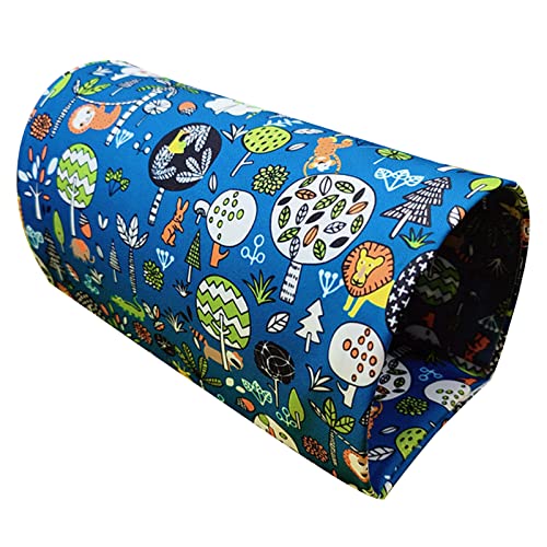 BaoFufc Kleintier-Tunnel, Meerschweinchen-Verstecke, Röhre, niedliches Muster, 2-Wege-Höhlenhaus für Hamster, Frettchen, Igel, Eichhörnchen, kleine Haustier-Tunnel und Röhrentunnel und Röhrenversteck von BaoFufc