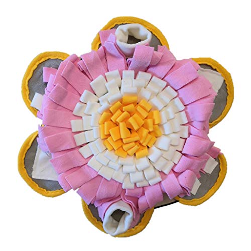 BaoFufc Plüschmatte für Hunde, Leckerlispender, Blumen, interaktiv, zum Kauen, Stressabbau, Verbesserung der Mundgesundheit, Schnüffelmatte für Haustiere, Sonnenblume von BaoFufc