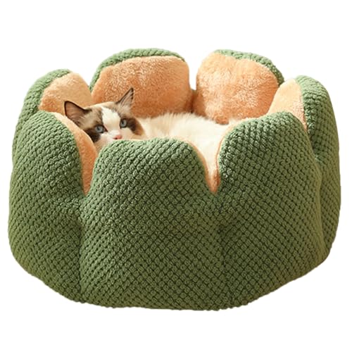 BaoFufc Warmes Katzenbett im Winter Katzenbett Katzenbett für kleine Hunde Winddicht mit Blumen Design Outdoor Indoor Grün BaoFufc Warmes Katzenbett im Winter Katzenbett Katzenbett für kleine Hunde Winddicht mit Blumen Design Outdoor Indoor Grün von BaoFufc