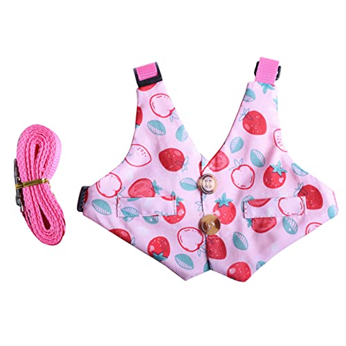 Brustgeschirr für kleine Haustiere Haustierkleidung Lange Leine Anzug Escapeproof Harness Trainer Kleidung für Haustier Outdoor Walking Klein Pet Harness Für Katzen Kleines Haustier von BaoFufc