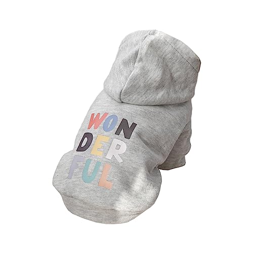 Hunde-Kapuzenpullover für Haustiere, Frühlingsjacken, wunderbarer Buchstabendruck, niedlicher Mantel für Welpen, Shih Tzu, 5 Größen, Katzen-Outfits nur für Katzen, Jungen, Mädchen, weibliche Hunde-Kapuzenpullover für Haustiere, Frühlingsjacken, wunderbarer Buchstabendruck, niedlicher Mantel für Welpen, Shih Tzu, 5 Größen, Katzen-Outfits nur für Katzen, Jungen, Mädchen, weibliche von BaoFufc