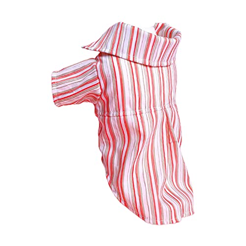 Hunde-Overall, Haustier-Overall, Camping, Spazierengehen, Haustier-Overall, Haustier-Overall, gestreifter Druck, Hunde-T-Shirt für kleine Hunde, Hundeoverall für kleine Hunde, Hundeoverall mit von BaoFufc