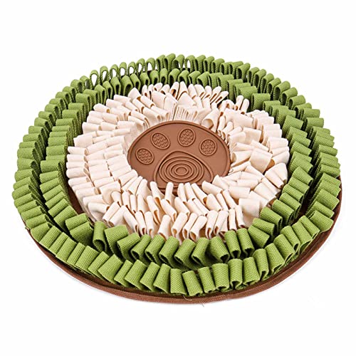 Schnüffelmatte für Hunde, interaktives Leckerli-Puzzle-Spielzeug, langsames Füttern, mit Leckmatte, verbessert die Intelligenz für Welpen, 48,3 x 48,3 cm, Schnüffelmatte, Leckerli-Puzzle-Spielzeug, von BaoFufc