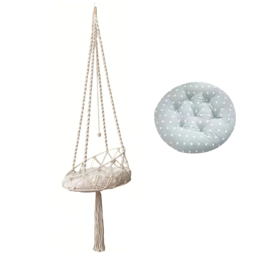 Baobiutin Katze Hängematte, Boho Macrame Design, Robust, Baumwolle, L 130 x B 40 x H 10 cm Baobiutin Katze Hängematte, Boho Macrame Design, Robust, Baumwolle, L 130 x B 40 x H 10 cm von Baobiutin