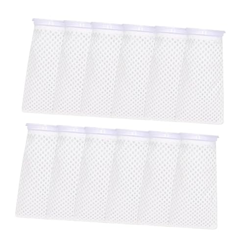 Baoblaze 12 -Fach Aquarium Filtersocken Zubehör Süßwasser Salzwasser Aquarium 4 Zoll Waschbares 3D Waben Design 150 Mikron von Baoblaze