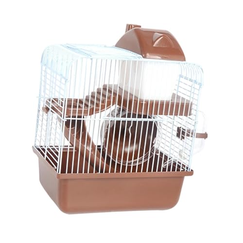 Baoblaze 2 Tier Hamster Käfig Übung Spielen Haus atmungsaktives großer Raum Kleiner Tier Käfig Hamster Lebensraum für kleine Tiere Rennmäuse, Braun Baoblaze 2 Tier Hamster Käfig Übung Spielen Haus atmungsaktives großer Raum Kleiner Tier Käfig Hamster Lebensraum für kleine Tiere Rennmäuse, Braun von Baoblaze
