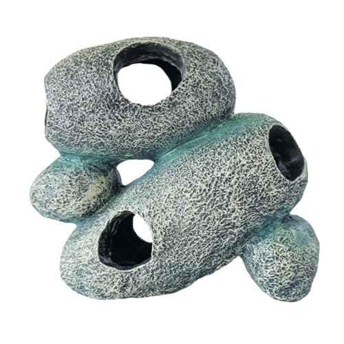 Baoblaze Aquarium-Versteck, Felsunterschlupf, Ausruhen, Spielen, lebensechte Unterwasser-Ornamente, Haushöhle, Versteck für das Heimaquarium, Fischtank, 4 in 1 Baoblaze Aquarium-Versteck, Felsunterschlupf, Ausruhen, Spielen, lebensechte Unterwasser-Ornamente, Haushöhle, Versteck für das Heimaquarium, Fischtank, 4 in 1 von Baoblaze