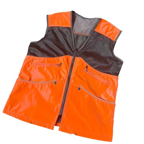 Baoblaze Atmungsaktierbarer Hundetrainer Mesh Weste Haustierbesitzer Weste Anti -Scratch -Kleidung Multifunktionales Accessoires ärmellose Kleidung Orange, von Baoblaze