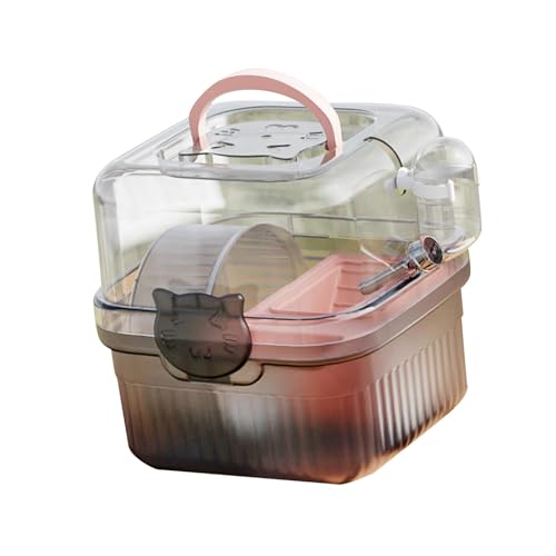 Baoblaze Ausgehender Hamsterkäfig-Tragekoffer mit Wasserflasche, Haustierbedarf, Reisekoffer für Kleintiere für Outdoor-Sport, Urlaub, Reisen, Rosa Baoblaze Ausgehender Hamsterkäfig-Tragekoffer mit Wasserflasche, Haustierbedarf, Reisekoffer für Kleintiere für Outdoor-Sport, Urlaub, Reisen, Rosa von Baoblaze