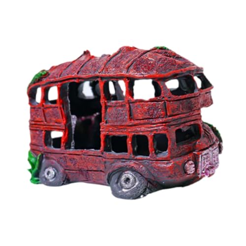 Baoblaze Auto-Wrack-Aquarium-Dekoration, Betta-Höhlen-Garnelen-Lebensraum-Landschaft, Höhlenversteck-Lebensraum, Bus Baoblaze Auto-Wrack-Aquarium-Dekoration, Betta-Höhlen-Garnelen-Lebensraum-Landschaft, Höhlenversteck-Lebensraum, Bus von Baoblaze