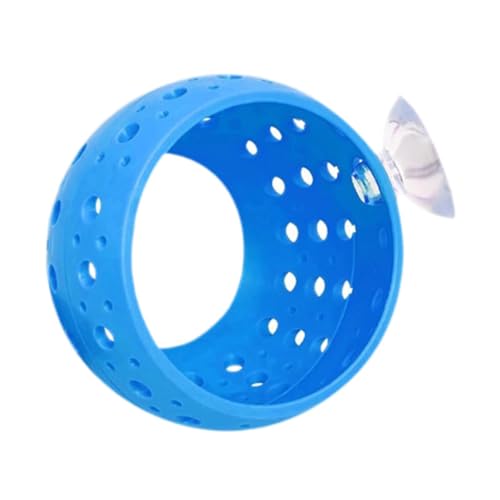 Baoblaze Betta Fischtunnel Fisch Versteck Tunnel Hideway Ornament Versteck Accessoires Landschaft Dekoration Garnelenhöhle für Betta Reptile, Blau von Baoblaze