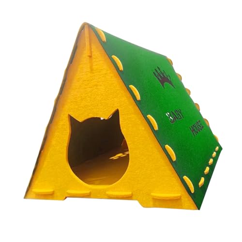 Baoblaze Cat House Kitten Shelter House Katzenmöbel (einfach) Kratzer Privatsphäre Katzenbett Cat Bett Condo 43cmx40cmx40cm, GrÜn von Baoblaze