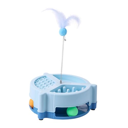 Baoblaze Cat Toy Roller Plattentable Ball für Kätzchen Training Interactive Cat Track Toy Self für Bewegung Kratzerjagd Spielen, Blau Baoblaze Cat Toy Roller Plattentable Ball für Kätzchen Training Interactive Cat Track Toy Self für Bewegung Kratzerjagd Spielen, Blau von Baoblaze