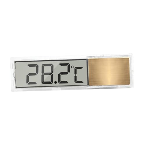 Baoblaze Digitales Aquarium-Thermometer, Aquarium-Temperaturmessgerät, Temperaturanzeige für Aquarium, Wassertank, Schildkrötentank, Golden von Baoblaze