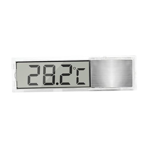 Baoblaze Digitales Aquarium-Thermometer, Aquarium-Temperaturmessgerät, Temperaturanzeige für Aquarium, Wassertank, Schildkrötentank, Silber von Baoblaze