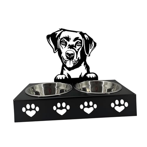Baoblaze Doppelwasser- und Lebensmittelschüssel süße Haustier Feeder Schüssel Hundeschale Erhöhte Welpe -Feeder Non Slip Katzen Fütterungsschale für Katzen, G von Baoblaze