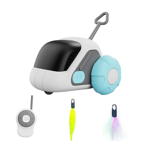 Baoblaze Elektrisches Katzenspielzeug, automatischer Bewegungsroboter, befriedigt Kittys Übung, jagt Federn, Katzenspielzeug für Haustiere, drinnen und draußen, Blau Baoblaze Elektrisches Katzenspielzeug, automatischer Bewegungsroboter, befriedigt Kittys Übung, jagt Federn, Katzenspielzeug für Haustiere, drinnen und draußen, Blau von Baoblaze