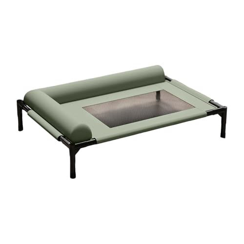 Baoblaze Erhöhtes Haustierbett mit Kissen, praktisches tragbares atmungsaktives Netzgewebe, Robustes, kühlendes erhöhtes Hundebett, Katzen- und Hundebett für, Groß von Baoblaze