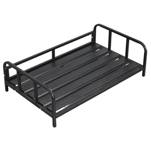 Baoblaze Erhöhtes Hundebett, Karbonstahl, atmungsaktiv, Geschenke, rutschfeste Füße, multifunktional, bequem, für drinnen und draußen, Möbelzubehör, Schwarz Baoblaze Erhöhtes Hundebett, Karbonstahl, atmungsaktiv, Geschenke, rutschfeste Füße, multifunktional, bequem, für drinnen und draußen, Möbelzubehör, Schwarz von Baoblaze