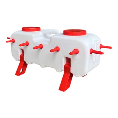 Baoblaze Ferkelfütterungseimer, Schweinefütterer mit 14 Nippeln, mit Ständerzubehör, Mehrzweck für Nutztiere, 10 l Fassungsvermögen, 46 x 24 x 15 cm Baoblaze Ferkelfütterungseimer, Schweinefütterer mit 14 Nippeln, mit Ständerzubehör, Mehrzweck für Nutztiere, 10 l Fassungsvermögen, 46 x 24 x 15 cm von Baoblaze