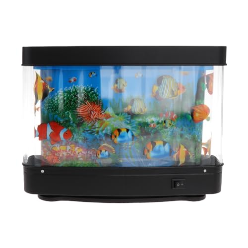 Baoblaze Fisch-Aquarium-Dekorationslampe, Dekoration, künstliches Aquarium, dekorative Lampe, Tropische Fische, Nachtlicht für Geburtstag, Kinderzimmer, Party, Stil b von Baoblaze