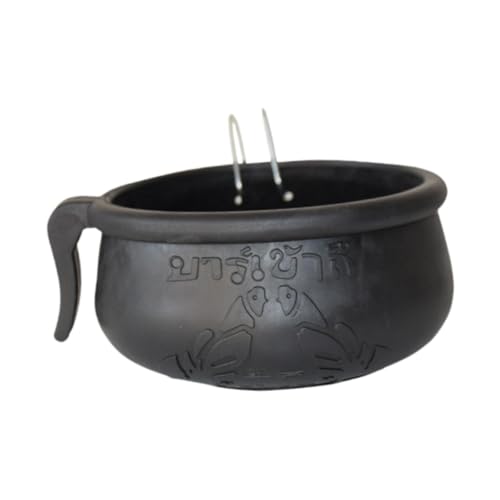 Baoblaze Gamefowl Feeder Bird Food Feeder Feeder Gummi Hängende Schale Sturdige Clip -Taube Futtermittel Fütterung Tasse Trinkschale für Coop Kaninchen, Schwarz, 12cmx5.9cm von Baoblaze