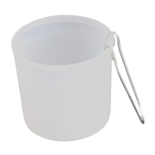 Baoblaze Gamefowl Feeder Bird Food Feeder Feeder Gummi Hängende Schale Sturdige Clip -Taube Futtermittel Fütterung Tasse Trinkschale für Coop Kaninchen, Weiß, 8.3cmx8cm von Baoblaze