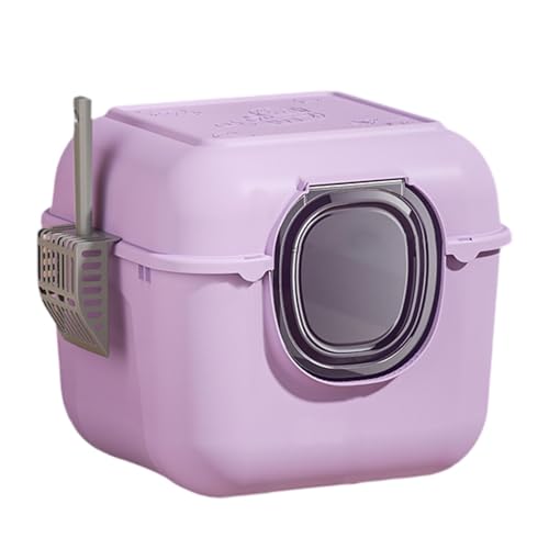 Baoblaze Geschlossene Katzentoilette, Katzentoilette mit Tür, verhindert Sandleckage, hohe Kapazität, abnehmbare Katzentoilette, Tiefe Katzentoilette, LILA Baoblaze Geschlossene Katzentoilette, Katzentoilette mit Tür, verhindert Sandleckage, hohe Kapazität, abnehmbare Katzentoilette, Tiefe Katzentoilette, LILA von Baoblaze