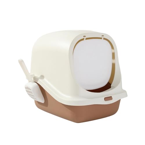 Baoblaze Geschlossene Katzentoiletten, Katzentoilette für Hauskatzen, Vordereingang mit abgedeckt, Katzentoiletten mit Deckel, Katzentöpfchen Baoblaze Geschlossene Katzentoiletten, Katzentoilette für Hauskatzen, Vordereingang mit abgedeckt, Katzentoiletten mit Deckel, Katzentöpfchen von Baoblaze