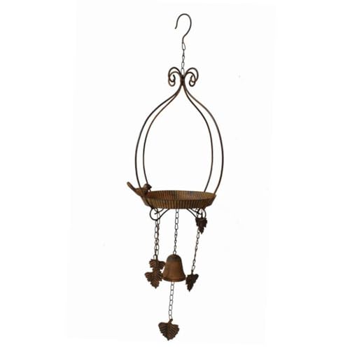 Baoblaze Hängende Vogelfutterablettschale Futtermittel Fütterungsstation Yard mit Wind Chime Eisen Birdbat für Vogelbeobachter anziehen Vögel anziehen Baoblaze Hängende Vogelfutterablettschale Futtermittel Fütterungsstation Yard mit Wind Chime Eisen Birdbat für Vogelbeobachter anziehen Vögel anziehen von Baoblaze