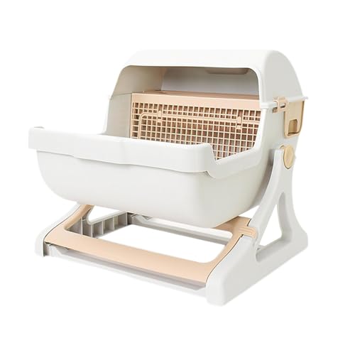 Baoblaze Halbgeschlossene Katzentoilette, Haustier-Halbkatzentoilette, leicht zu reinigen, Katzenmöbel, Kätzchentöpfchen, Toilette, Haustiertoilette, Beige Baoblaze Halbgeschlossene Katzentoilette, Haustier-Halbkatzentoilette, leicht zu reinigen, Katzenmöbel, Kätzchentöpfchen, Toilette, Haustiertoilette, Beige von Baoblaze