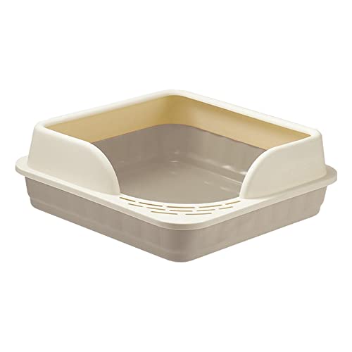 Baoblaze Halbgeschlossene Katzentoilette Töpfchen-Toilette Anti-Spritzer-Sieb-Katzentoilette Abnehmbares Pedal Leicht zu reinigende Katzentoilette für, GRAU Baoblaze Halbgeschlossene Katzentoilette Töpfchen-Toilette Anti-Spritzer-Sieb-Katzentoilette Abnehmbares Pedal Leicht zu reinigende Katzentoilette für, GRAU von Baoblaze