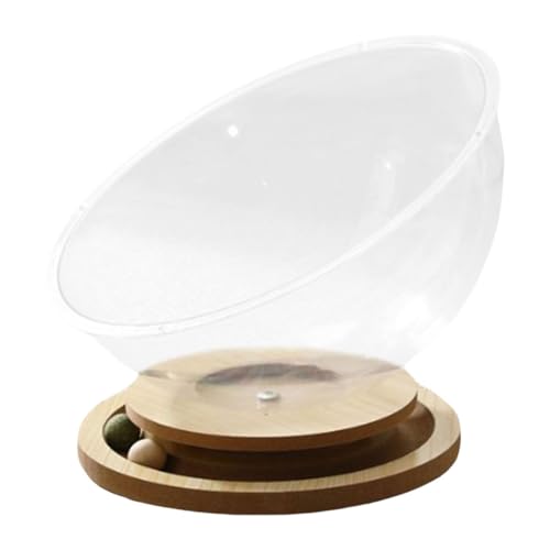 Baoblaze Halbkapsel-Katzenbett, Schlafnester, leicht zu reinigen, Perlen-Drehteller-Spielzeug, alle Jahreszeiten, für den Innen- und Außenbereich, stabile, MDF L Baoblaze Halbkapsel-Katzenbett, Schlafnester, leicht zu reinigen, Perlen-Drehteller-Spielzeug, alle Jahreszeiten, für den Innen- und Außenbereich, stabile, MDF L von Baoblaze