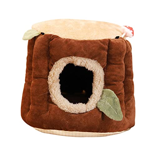 Baoblaze Hamster Bett Winter Warm Kleintiere Haus Höhle Haustier Gemütliches Versteck Nest Bett für Igel Ratte Chinchilla Rennmaus Eichhörnchen, 25 cm x 22 cm von Baoblaze