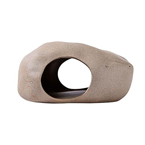 Baoblaze Hamster Höhlenkäfig Zubehör Kleintierbett Keramik Landschaftsbau Versteck Haustiere Lebensraum Haus Hütte für Zwergratten Streifenhörnchen Chinchillas, 17 cm x 12 cm x 8,3 cm von Baoblaze