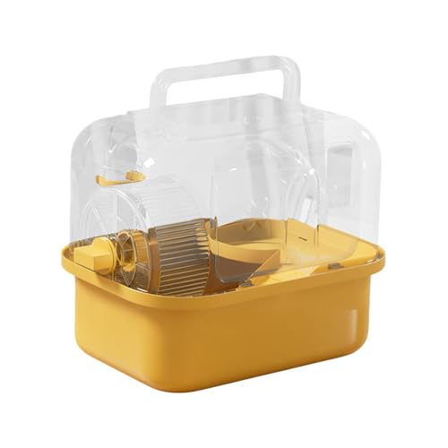 Baoblaze Hamster Käfig Kleines Käfig kompakt atmungsaktiv, Gelb von Baoblaze