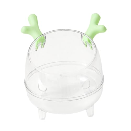 Baoblaze Hamster Sandbadewanne, kleine tierische Dusche Versteck Duschenbad transparent Sandbad Schachtel Hamster Toilette für Mäuse Hamster Gerbil, GrÜn von Baoblaze