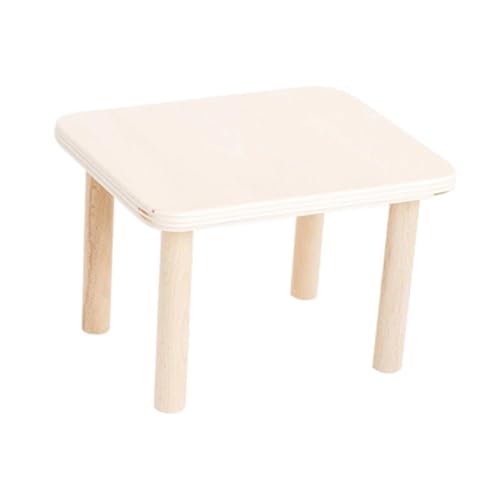 Baoblaze Hamster-Spielplattform aus Holz, Käfigzubehör, Haustierhaus, Versteck, Holzständer, hölzerne Hamsterplattform für Lemminge, kleine Tiere, M von Baoblaze
