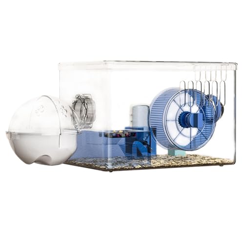 Baoblaze Hamsterkäfig, Hamstergehege mit zu öffnender Oberseite, kreativer, atmungsaktiver Kleintierkäfig, Hamsterlebensraum für Igel, Ratten, Mäuse, Blau Baoblaze Hamsterkäfig, Hamstergehege mit zu öffnender Oberseite, kreativer, atmungsaktiver Kleintierkäfig, Hamsterlebensraum für Igel, Ratten, Mäuse, Blau von Baoblaze