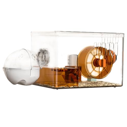 Baoblaze Hamsterkäfig, Hamstergehege mit zu öffnender Oberseite, kreativer, atmungsaktiver Kleintierkäfig, Hamsterlebensraum für Igel, Ratten, Mäuse, Orange Baoblaze Hamsterkäfig, Hamstergehege mit zu öffnender Oberseite, kreativer, atmungsaktiver Kleintierkäfig, Hamsterlebensraum für Igel, Ratten, Mäuse, Orange von Baoblaze