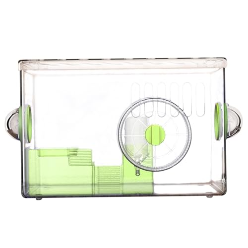 Baoblaze Hamsterkäfig, Kleintierkäfig, kreativer, atmungsaktiver, luxuriöser, geräumiger Acryl-Hamsterkäfig, Lebensraum für Igel, Meerschweinchen, GrÜn von Baoblaze